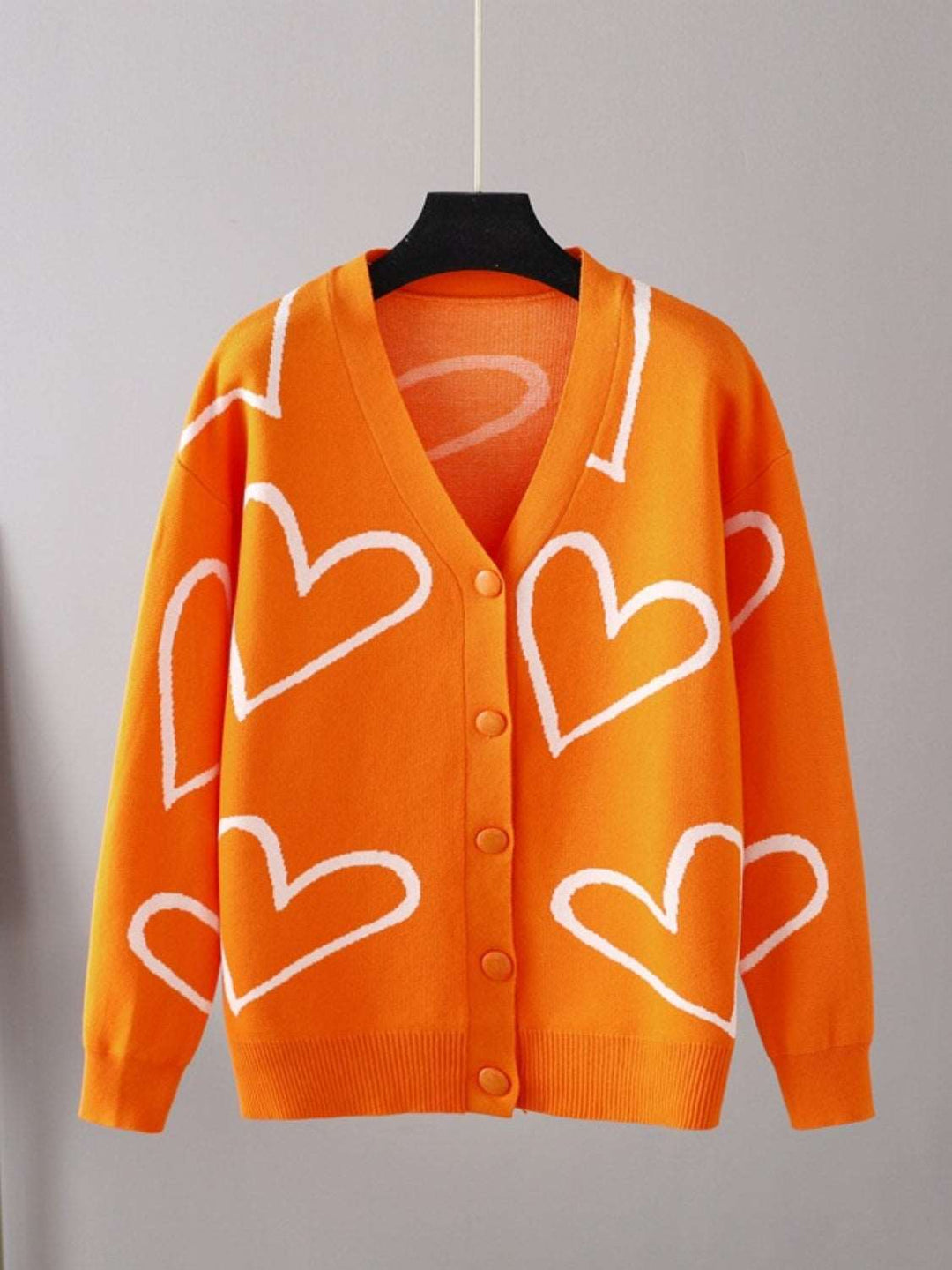 Heart Button Down Cardigan